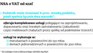 NSA o VAT od szaf
