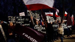Protest przed KPRM