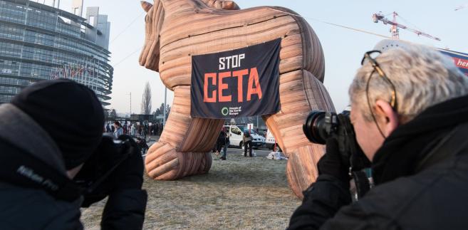 Protest przeciwko CETA