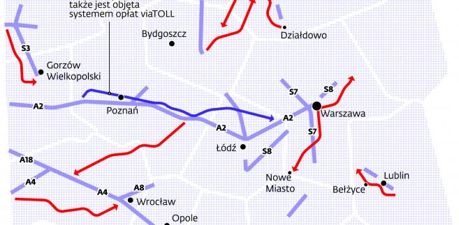 jak ominac viatoll mapa Zobacz, którędy kierowcy TIR ów omijają system viaTOLL   Transport 