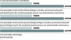 Przykładowe propozycje zmian kar dla zarządzających transportem