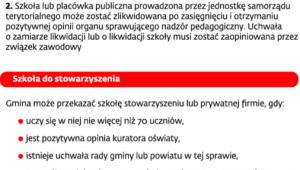 Co Gminy mogą zrobić ze szkołami zatrudniającym na kartę nauczyciela