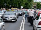 Warszawa: Protest taksówkarzy przeciw Uberowi