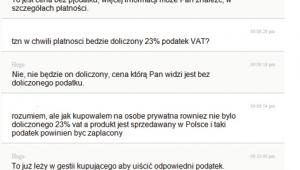 To co, naliczają w końcu ten VAT, czy nie naliczają...? No nie naliczają!