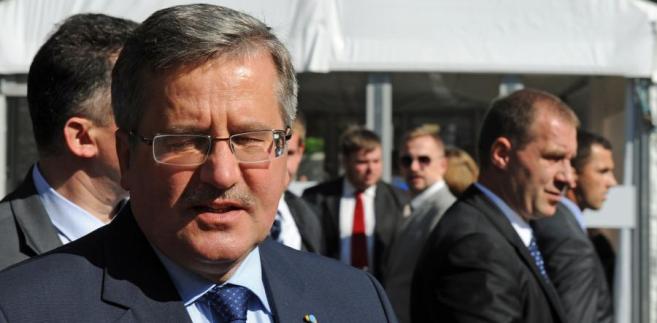 Prezydent Bronisław Komorowski fot. JAKUB GRUCA/ NEWSPIX.PL